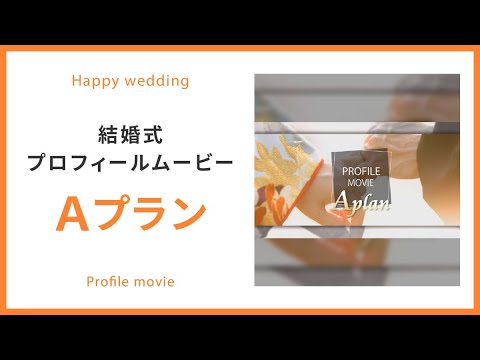 【プロフィール】音楽自由 Aプラン 【結婚式 ムービー プロフィール】