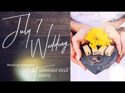 エンドロールムービー【ウッド】【結婚式 ムービー エンドロール】