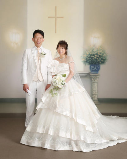 【フォトウェディング】愛媛県　　　洋装1着　スタジオフォトプラン　【結婚式　写真　フォト　撮影】