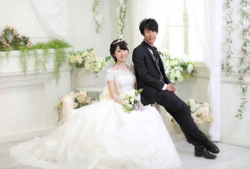 【フォトウェディング】愛媛県　洋装1着　ロケ + スタジオ　全データ　【結婚式　写真　フォト　撮影】