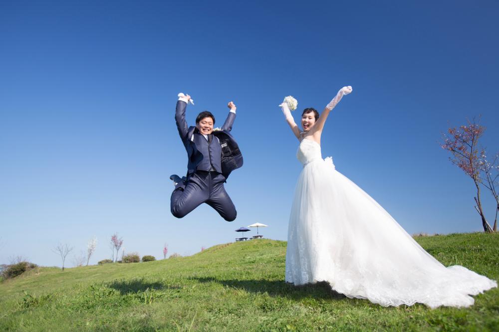 【フォトウェディング】愛媛県　洋装1着　ロケ + スタジオ　全データ　【結婚式　写真　フォト　撮影】