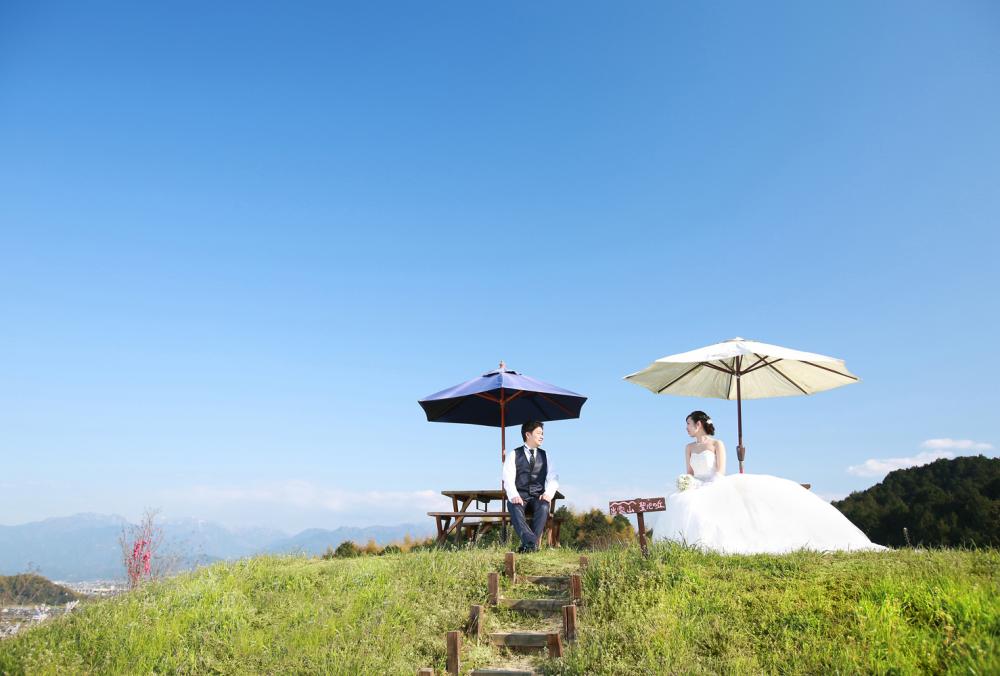 【フォトウェディング】愛媛県　洋装1着　ロケ + スタジオ　全データ　【結婚式　写真　フォト　撮影】