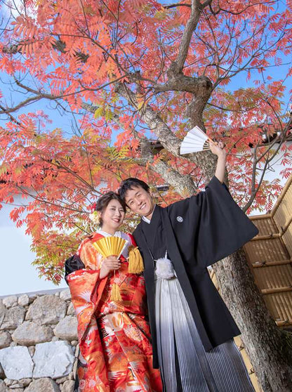 【前撮り】愛媛県 和装1着 ロケ + スタジオ撮影 全データ 【結婚式 写真 フォト 撮影】