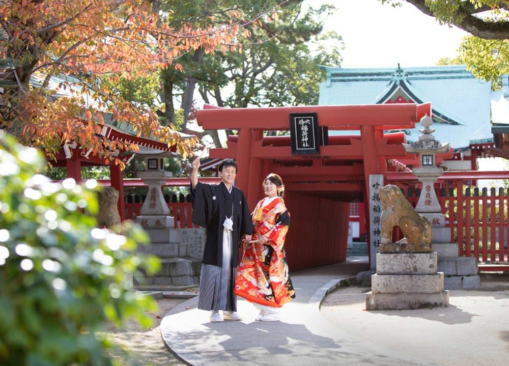 【前撮り】愛媛県　和装1着　ロケ + スタジオ撮影　全データ　【結婚式　写真　フォト　撮影】