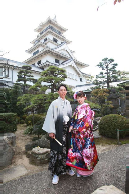 【前撮り】愛媛県　和装1着　ロケ + スタジオ撮影　全データ　【結婚式　写真　フォト　撮影】