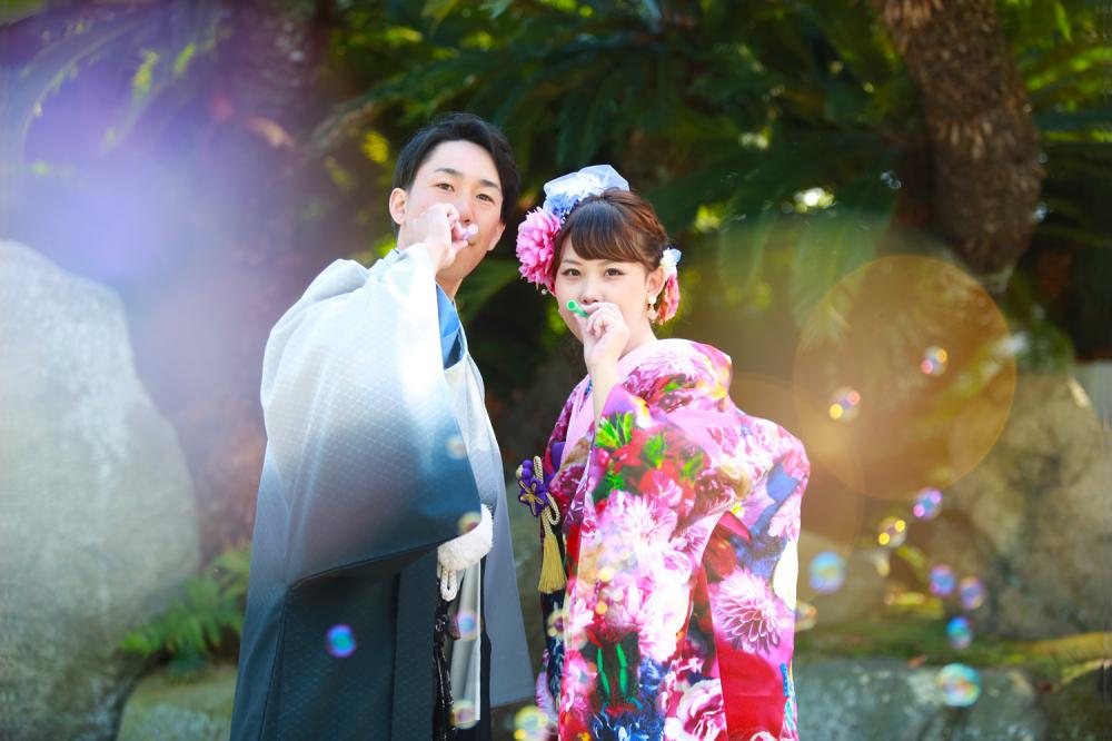 【前撮り】愛媛県　和装1着　ロケ + スタジオ撮影　全データ　【結婚式　写真　フォト　撮影】