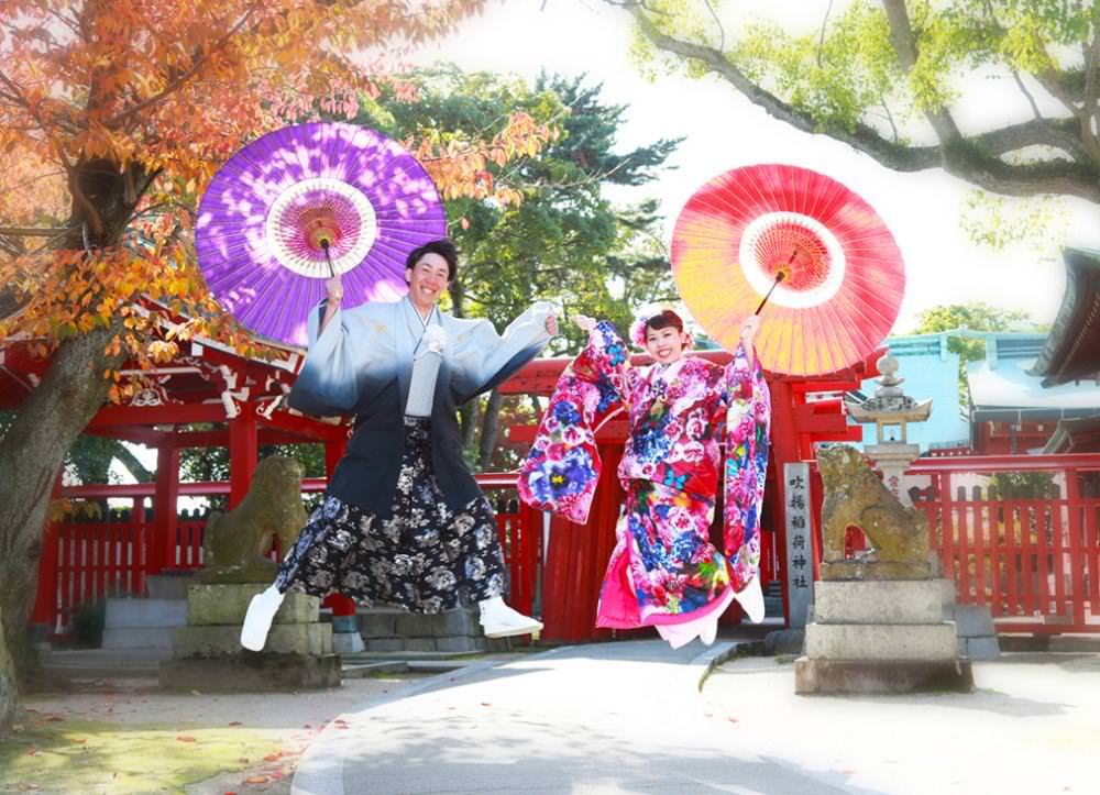 【前撮り】愛媛県　和装1着　ロケ + スタジオ撮影　全データ　【結婚式　写真　フォト　撮影】