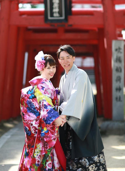 【前撮り】愛媛県　和装1着　ロケ + スタジオ撮影　全データ　【結婚式　写真　フォト　撮影】