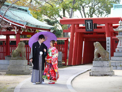 【フォトウェディング】愛媛県　和装1着 + 洋装1着　ロケ + スタジオ　【結婚式　写真　フォト　撮影】