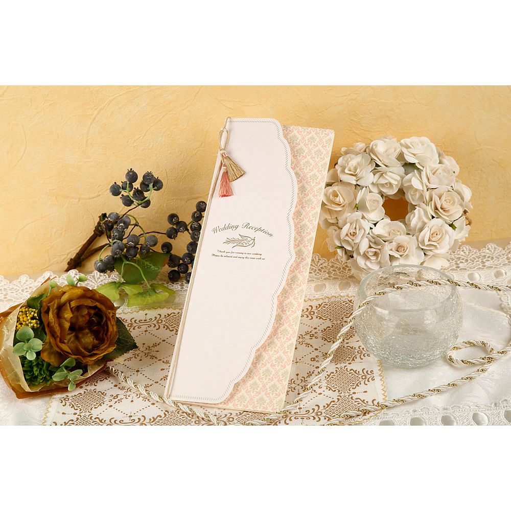 席次表A3サイズ フェリシア ピンク【結婚式 ペーパー 席次表】