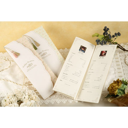 席次表A3サイズ フェリシア ピンク【結婚式 ペーパー 席次表】