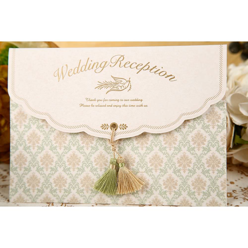 席次表A4サイズ フェリシア グリーン【結婚式 ペーパー 席次表】