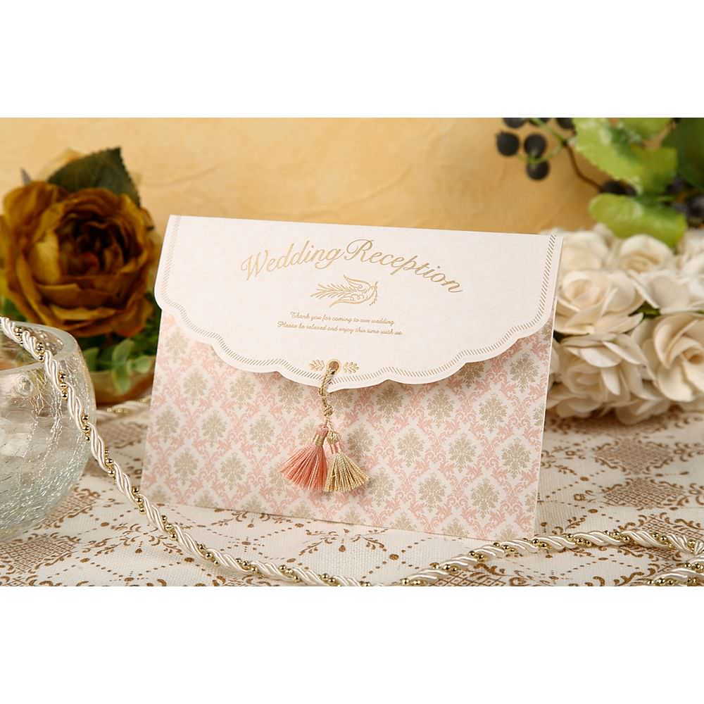 席次表A4サイズ フェリシア ピンク【結婚式 ペーパー 席次表】