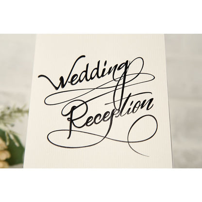 席次表A3サイズ アルジェンテ ブラック【結婚式 ペーパー 席次表】