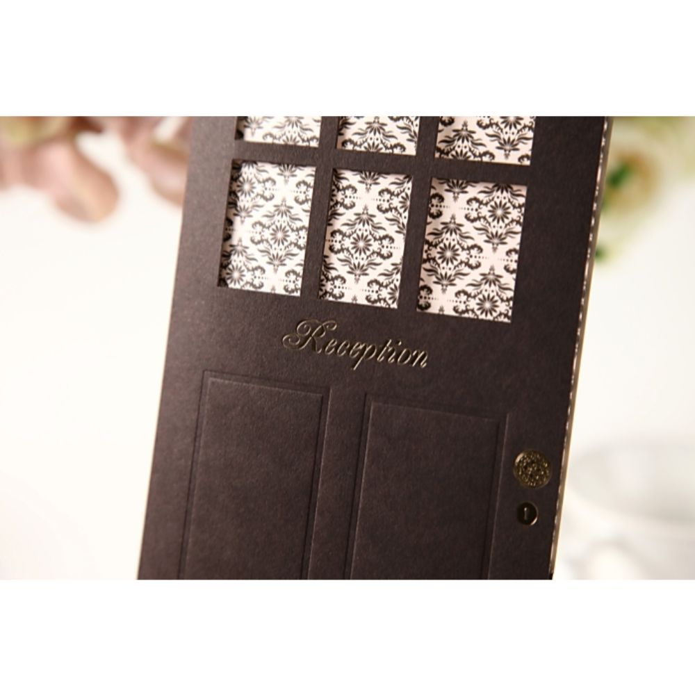 席次表B4サイズ ボヌール ブラウン【結婚式 ペーパー 席次表】