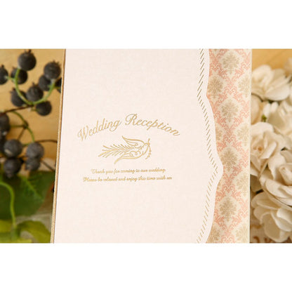 席次表B4サイズ フェリシア ピンク【結婚式 ペーパー 席次表】