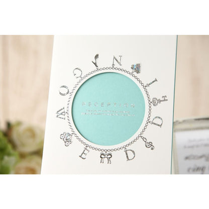 席次表B4サイズ ジュリエッタ プラチナ【結婚式 ペーパー 席次表】