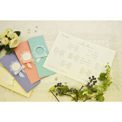 席次表B4サイズ マムール ラベンダー【結婚式 ペーパー 席次表】
