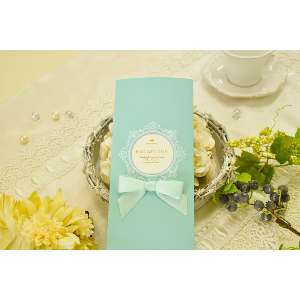 席次表B4サイズ マムール ミント【結婚式 ペーパー 席次表】