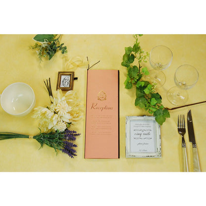 席次表B4サイズ ポケット ピンク【結婚式 ペーパー 席次表】