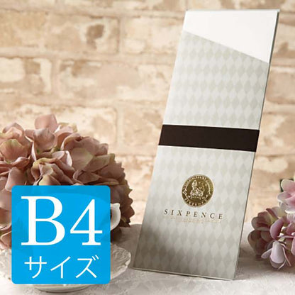 席次表B4サイズ シックスペンス グレー【結婚式 ペーパー 席次表】