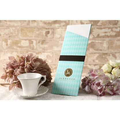 席次表B4サイズ シックスペンス ターコイズ【結婚式 ペーパー 席次表】