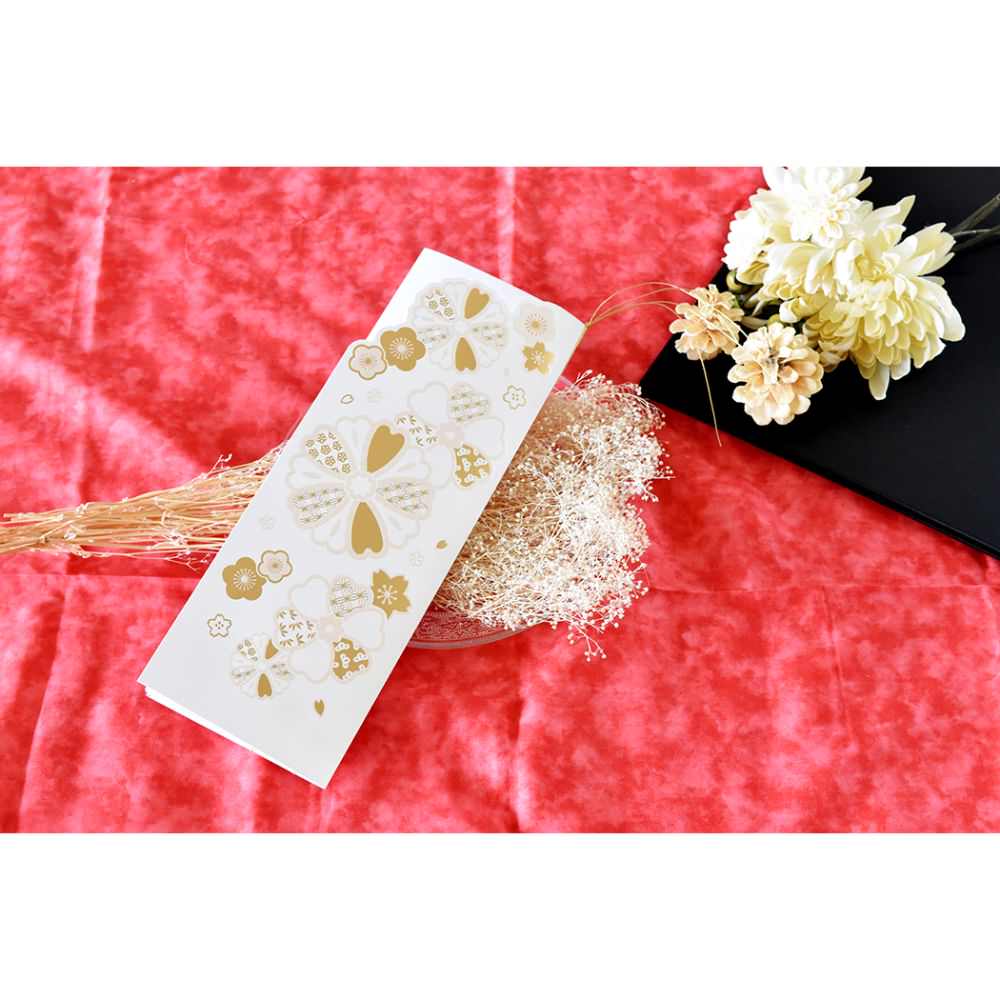 席次表A3サイズ 和花 白【結婚式 ペーパー 席次表】