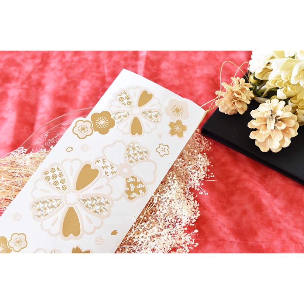 席次表A3サイズ 和花 白【結婚式 ペーパー 席次表】