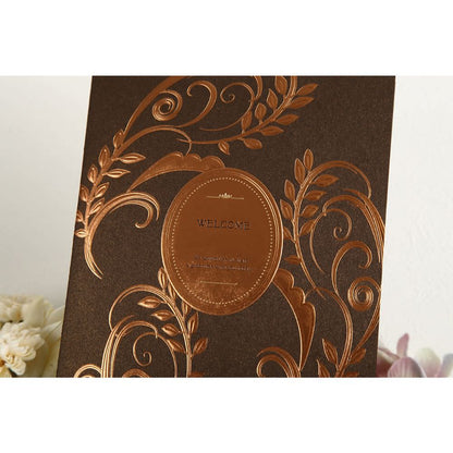 席次表A4サイズ ロマネスク ブロンズ【結婚式 ペーパー 席次表】