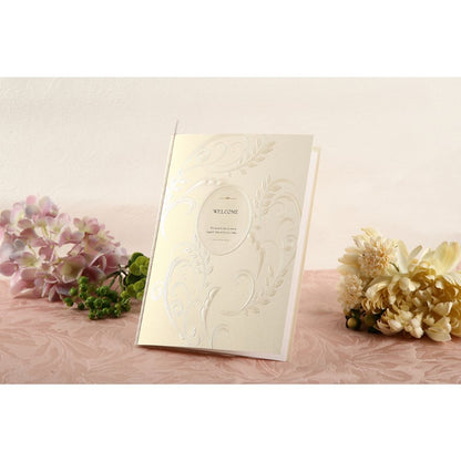 席次表A4サイズ ロマネスク パール【結婚式 ペーパー 席次表】