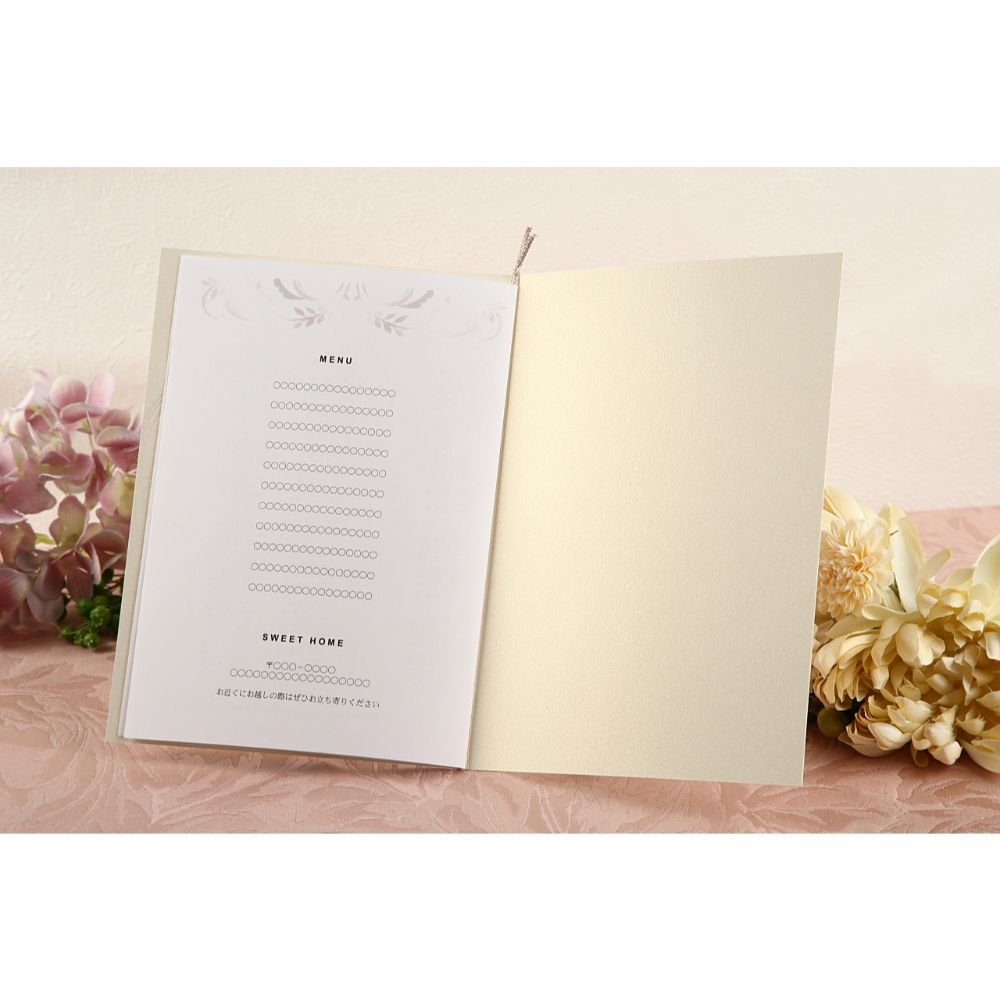 席次表A4サイズ ロマネスク パール【結婚式 ペーパー 席次表】