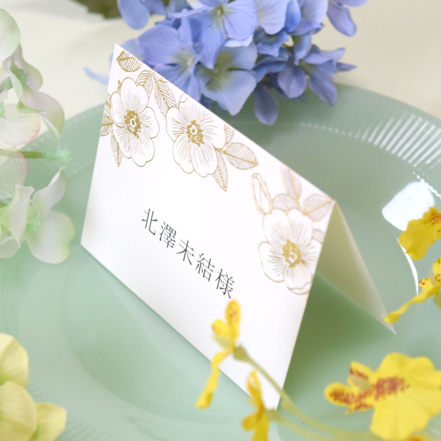 【結婚式 席札】ローズボーテ(印刷込み)【結婚式 ペーパー 席札】