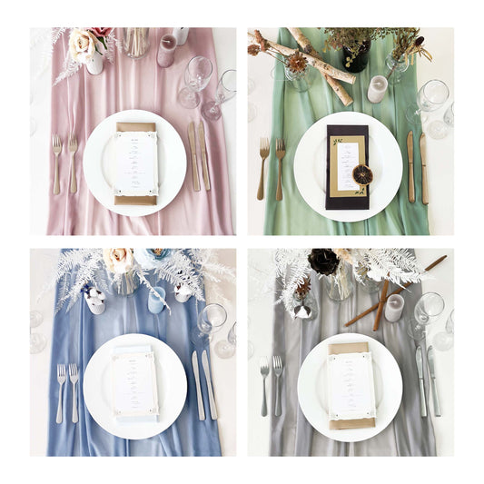 【テーブルランナー】エアリティランナー 4色 【結婚式 挙式 披露宴 演出グッズ レンタル】