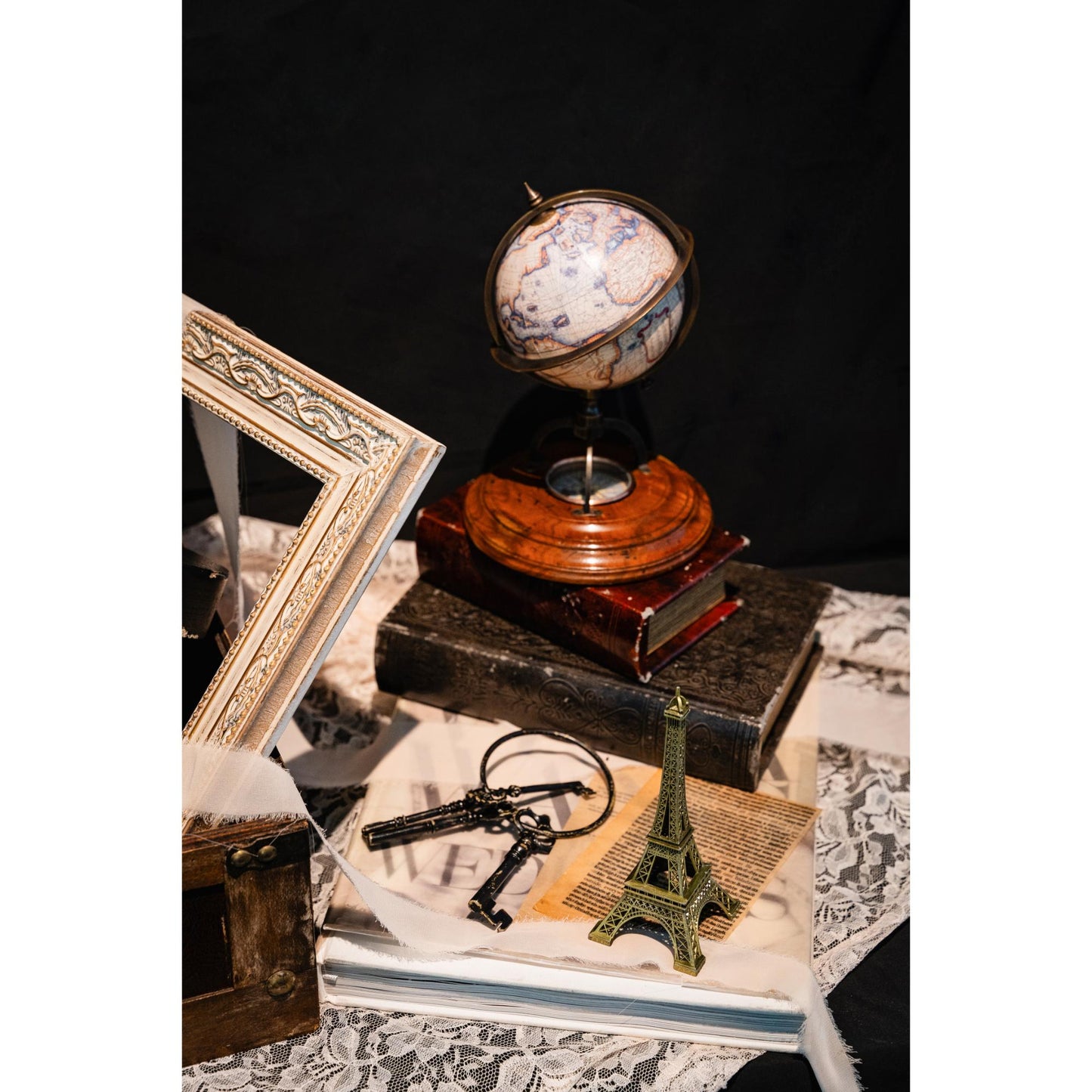 【3泊4日レンタル】アンティークコーディネートセット アンティークウェディングにおすすめ トランク おしゃれグッズ 【結婚式 ウェルカムボード レンタル】