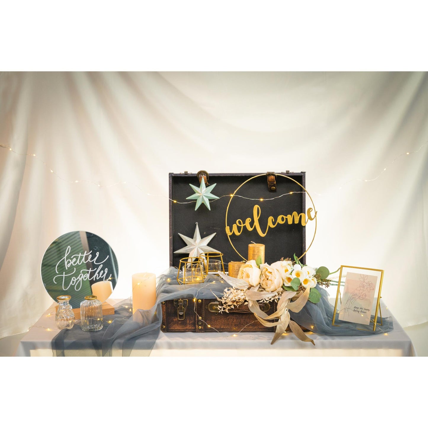 【3泊4日レンタル】クラシックコーディネートセット クラシックウェディングにおすすめ ウェルカムグッズ トランク おしゃれグッズ 【結婚式 ウェルカムボード レンタル】