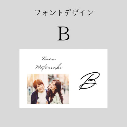 エスコートカード スイッチングレター 写真入り 【結婚式 ペーパー エスコートカード】