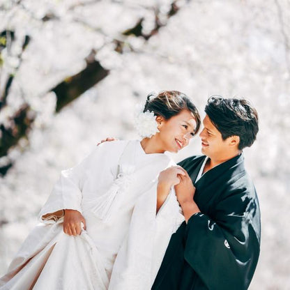 【フォトウェディング】東京都　春爛漫❀桜ロケーションフォト　【結婚式　写真　フォト　撮影】