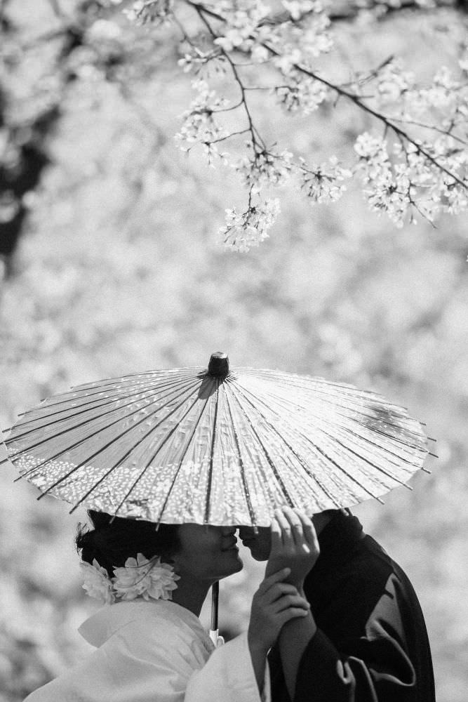 【フォトウェディング】東京都　春爛漫❀桜ロケーションフォト　【結婚式　写真　フォト　撮影】