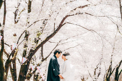 【フォトウェディング】東京都　春爛漫❀桜ロケーションフォト　【結婚式　写真　フォト　撮影】