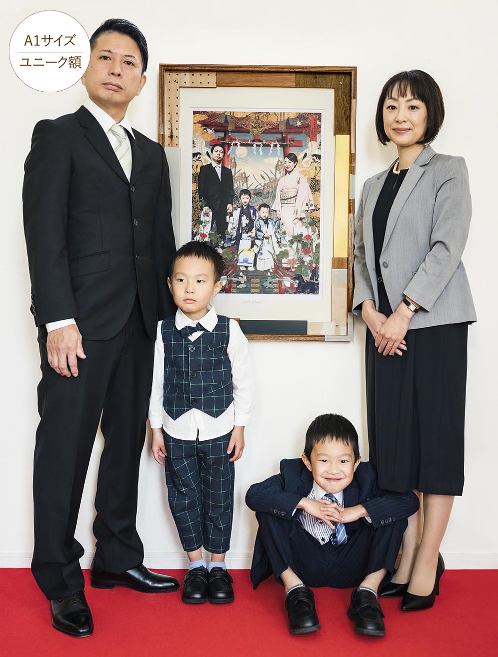 肖像コラージュ【A1サイズ・ユニーク額】ウェルカムボード 【結婚式 ウェルカムボード オーダーメイド】