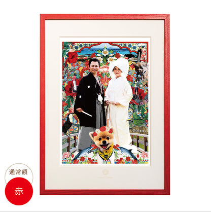 肖像コラージュ【A3サイズ・通常額】ウェルカムボード 【結婚式 ウェルカムボード オーダーメイド】