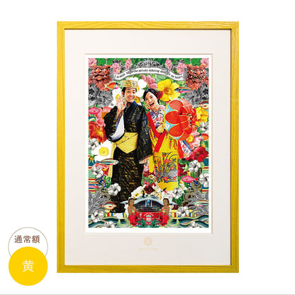 肖像コラージュ【A3サイズ・通常額】ウェルカムボード 【結婚式 ウェルカムボード オーダーメイド】