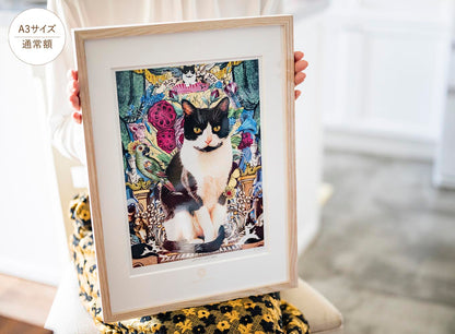 肖像コラージュ【A3サイズ・ユニーク額】ウェルカムボード 【結婚式 ウェルカムボード オーダーメイド】