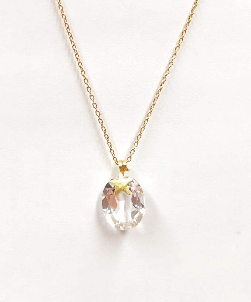 STAR RockCry/M Oval Nc/ブライダルアクセサリー 【結婚式 ネックレス】