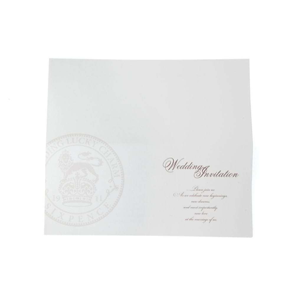 招待状セット シックスペンス ターコイズ【結婚式 ペーパー 招待状】