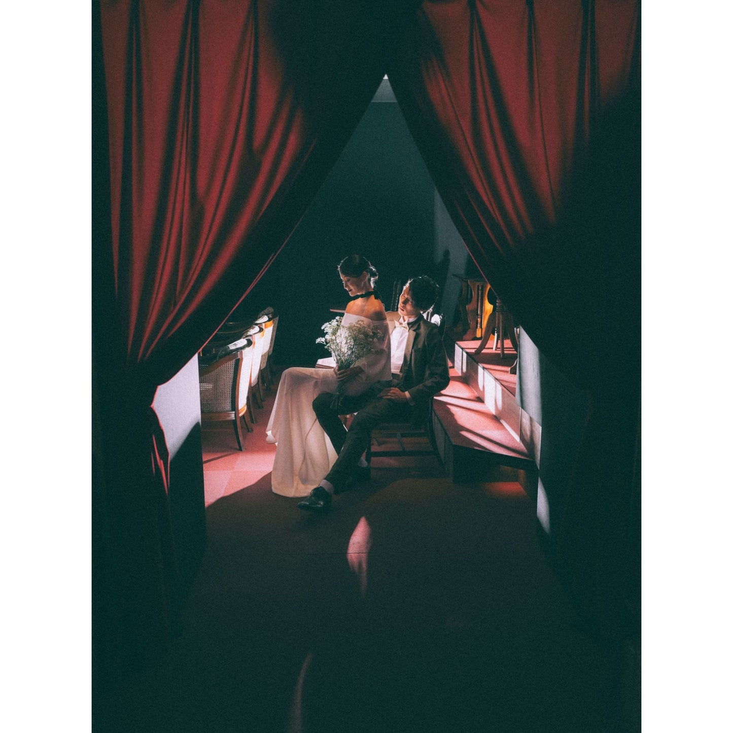 映画館貸し切り「シネコヤ」ロケーションフォト【結婚式 写真 フォトウェディング】