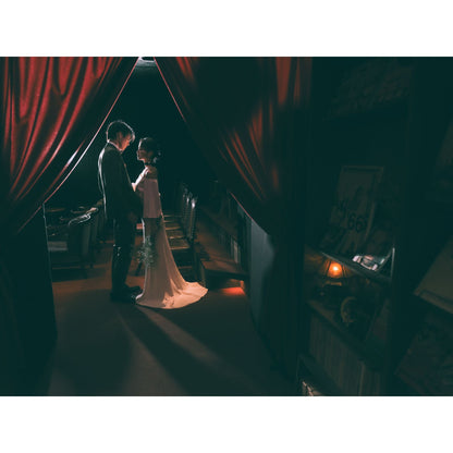 映画館貸し切り「シネコヤ」ロケーションフォト【結婚式 写真 フォトウェディング】
