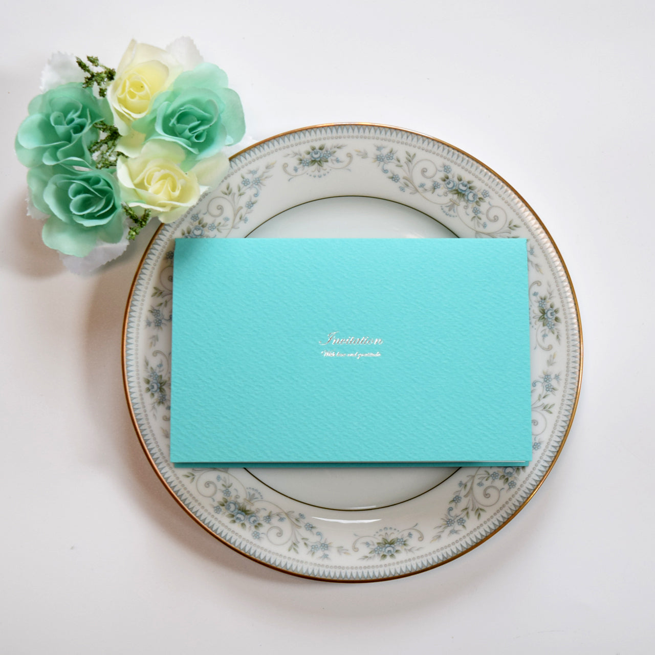 【結婚式 招待状セット】 スワン (印刷込み)【結婚式 ペーパー 招待状】