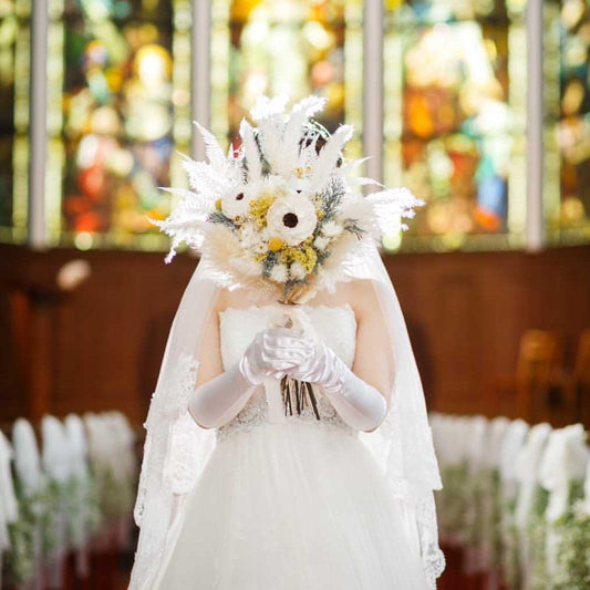 【ドライフラワー】ドライフラワーブーケ 【結婚式 フラワー ドライフラワー ブーケ ブートニア オーダーメイド】