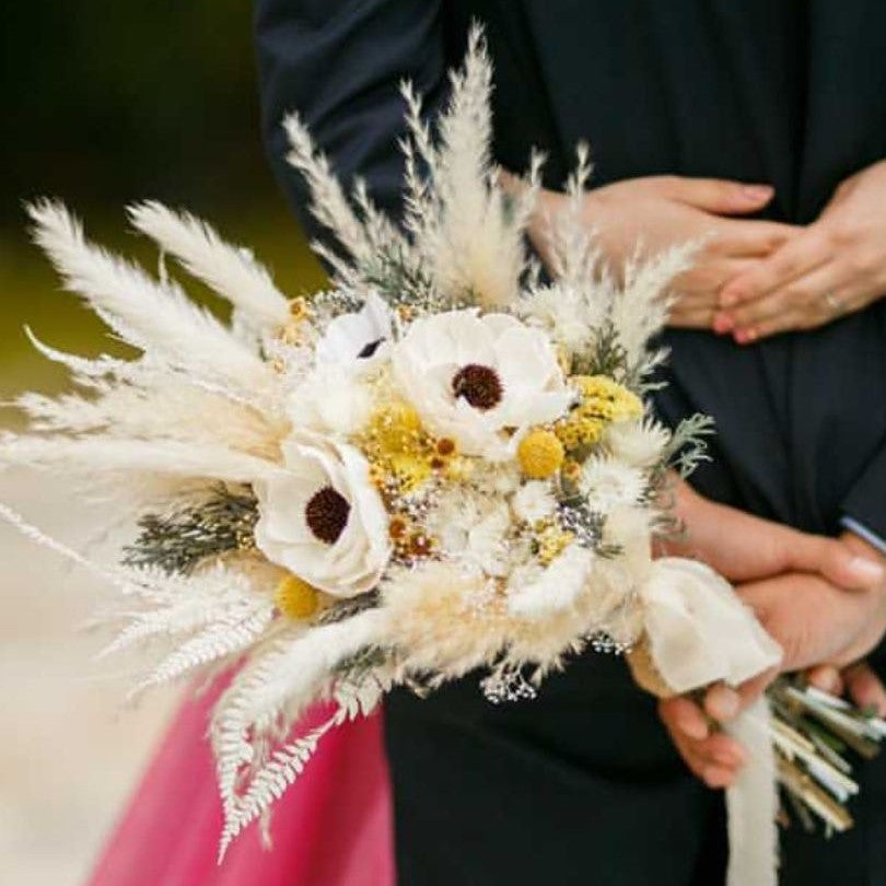 【ドライフラワー】ドライフラワーブーケ 【結婚式 フラワー ドライフラワー ブーケ ブートニア オーダーメイド】